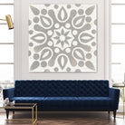 Winter Caravan Tile IV by Kathrine Lovell on GIANT ART - multi abstract cream