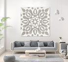 Winter Caravan Tile IV by Kathrine Lovell on GIANT ART - multi abstract cream