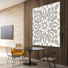 Winter Caravan Tile IV by Kathrine Lovell on GIANT ART - multi abstract cream