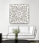 Winter Caravan Tile IV by Kathrine Lovell on GIANT ART - multi abstract cream