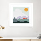 Mountainous I by Sara Zieve on GIANT ART - landscape circle