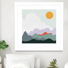 Mountainous I by Sara Zieve on GIANT ART - landscape circle