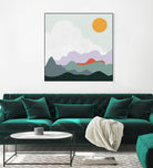 Mountainous I by Sara Zieve on GIANT ART - landscape circle