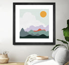 Mountainous I by Sara Zieve on GIANT ART - landscape circle