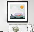 Mountainous I by Sara Zieve on GIANT ART - landscape circle