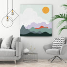 Mountainous I by Sara Zieve on GIANT ART - green landscape mountains