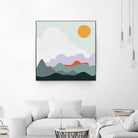 Mountainous I by Sara Zieve on GIANT ART - landscape circle