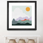 Mountainous I by Sara Zieve on GIANT ART - landscape circle