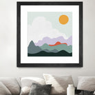 Mountainous I by Sara Zieve on GIANT ART - landscape circle