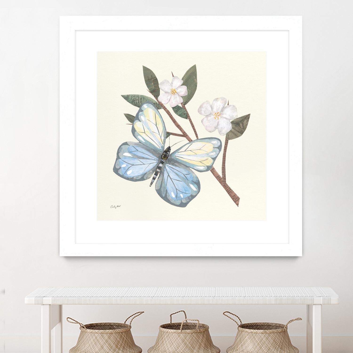 In the Garden Butterfly by Courtney Prahl on GIANT ART - animals black
