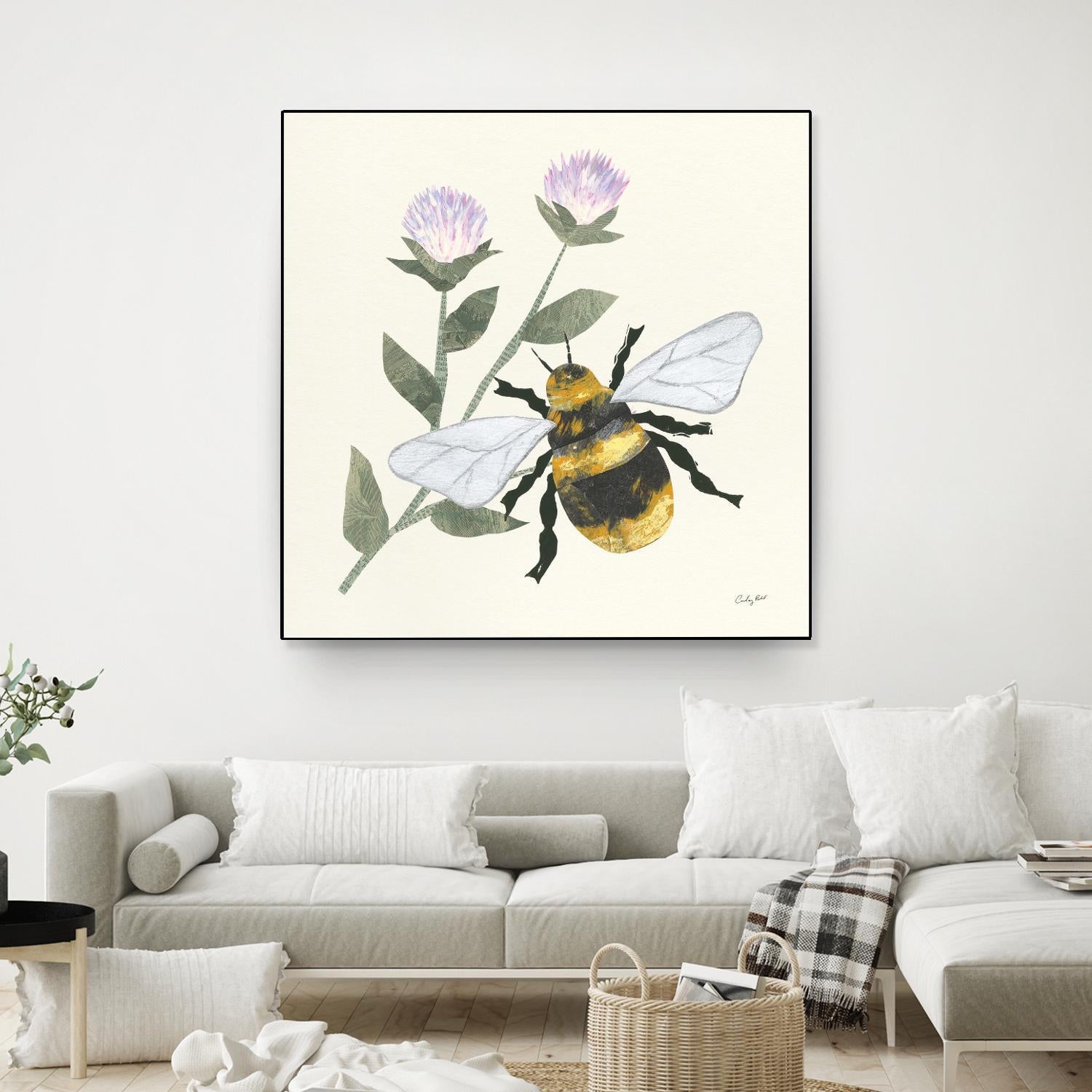 In the Garden Bee by Courtney Prahl on GIANT ART - animals bee