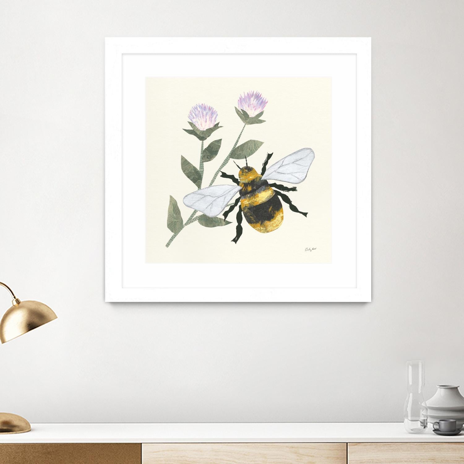 In the Garden Bee by Courtney Prahl on GIANT ART - animals bee