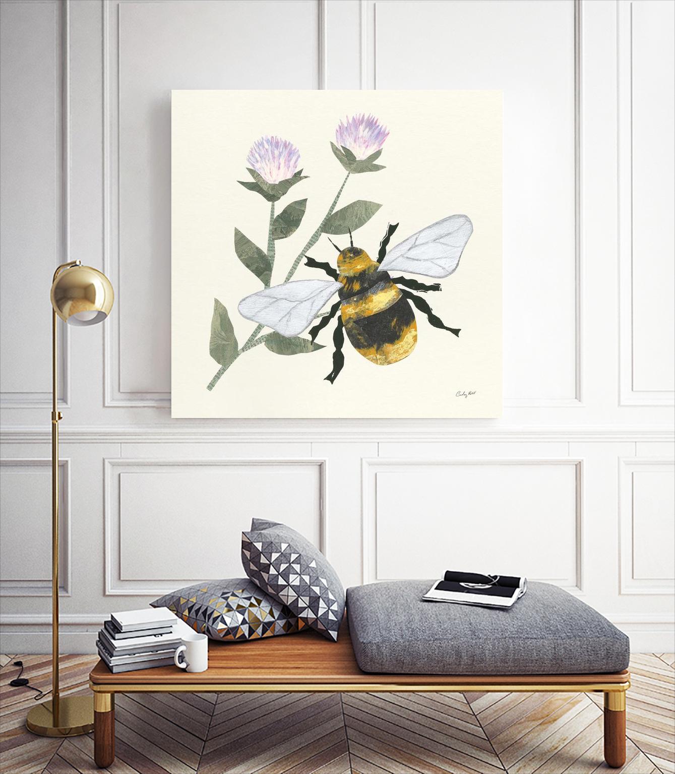 In the Garden Bee by Courtney Prahl on GIANT ART - animals bee