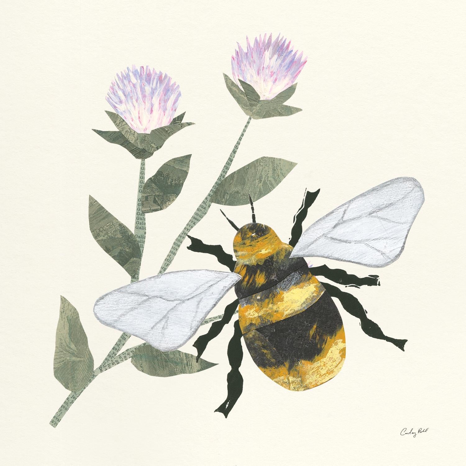 In the Garden Bee by Courtney Prahl on GIANT ART - animals bee