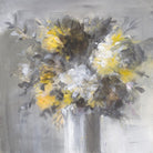 Weekend Bouquet Yellow Gray by Danhui Nai on GIANT ART - farmhouse brown