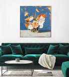 Peach and White Bouquet by Pamela Munger on GIANT ART - abstract abstract