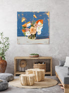 Peach and White Bouquet by Pamela Munger on GIANT ART - orange flowers farmhouse