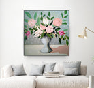Spring Florals 1 by Marisa Anon on GIANT ART - pink,green floral,still life