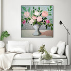 Spring Florals 1 by Marisa Anon on GIANT ART - pink,green floral,still life