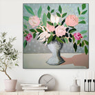 Spring Florals 1 by Marisa Anon on GIANT ART - pink,green floral,still life