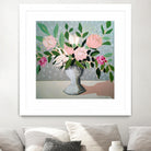 Spring Florals 1 by Marisa Anon on GIANT ART - pink,green floral,still life