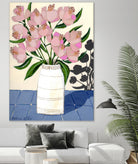 Spring Florals 5 by Marisa Anon on GIANT ART - pink,yellow floral,still life