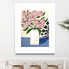 Spring Florals 5 by Marisa Anon on GIANT ART - pink,yellow floral,still life