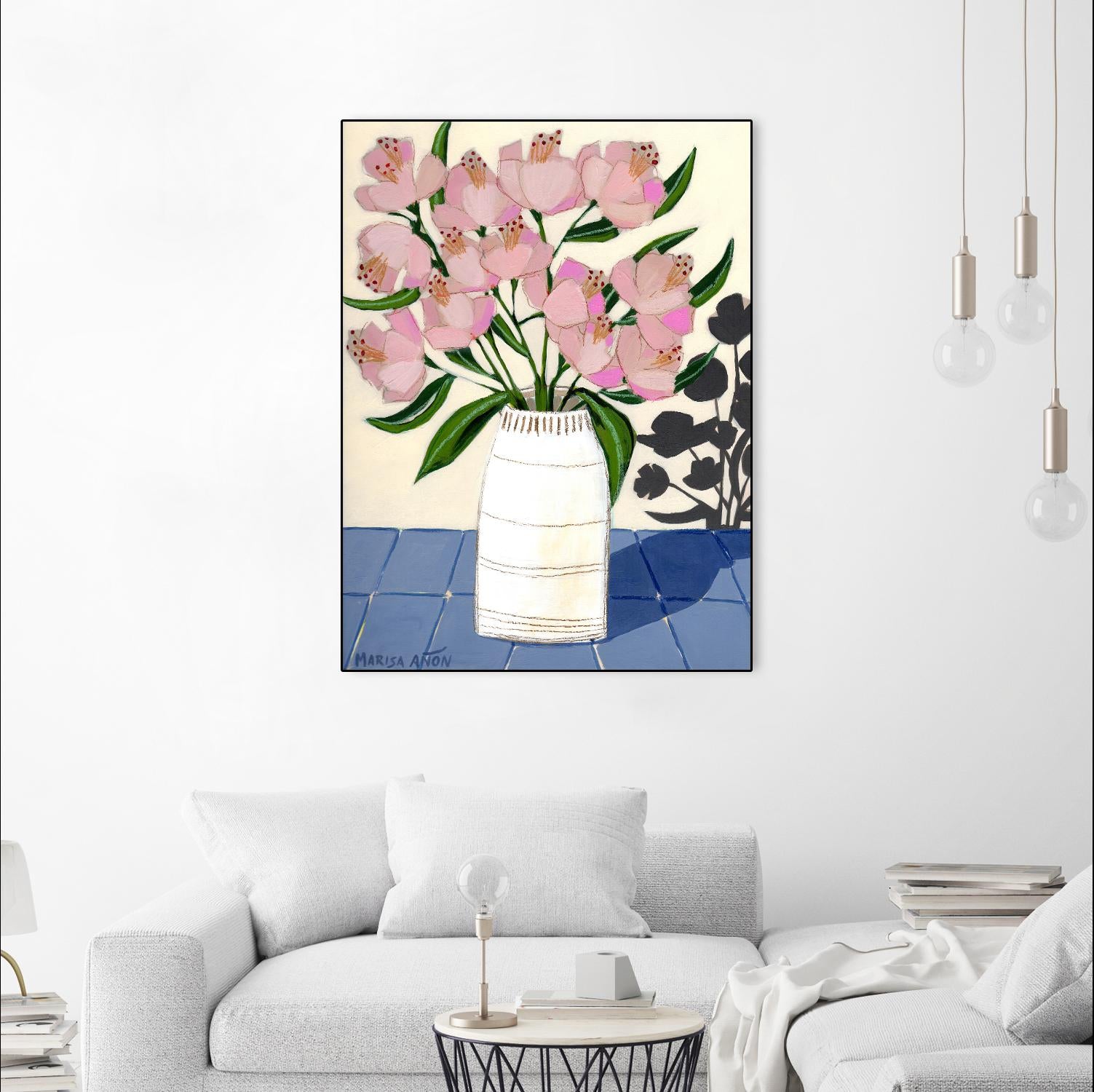 Spring Florals 5 by Marisa Anon on GIANT ART - pink,yellow floral,still life