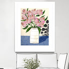 Spring Florals 5 by Marisa Anon on GIANT ART - pink,yellow floral,still life