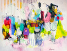 Lost in Oklahoma by Cynthia Anne Brown on GIANT ART - pink,yellow abstracts, contemporary