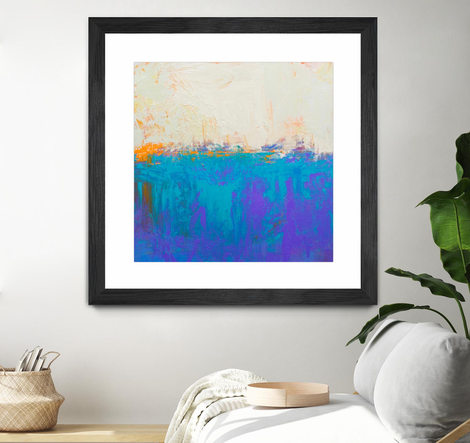 Orange Spark by Don Bishop on GIANT ART - beige abstract