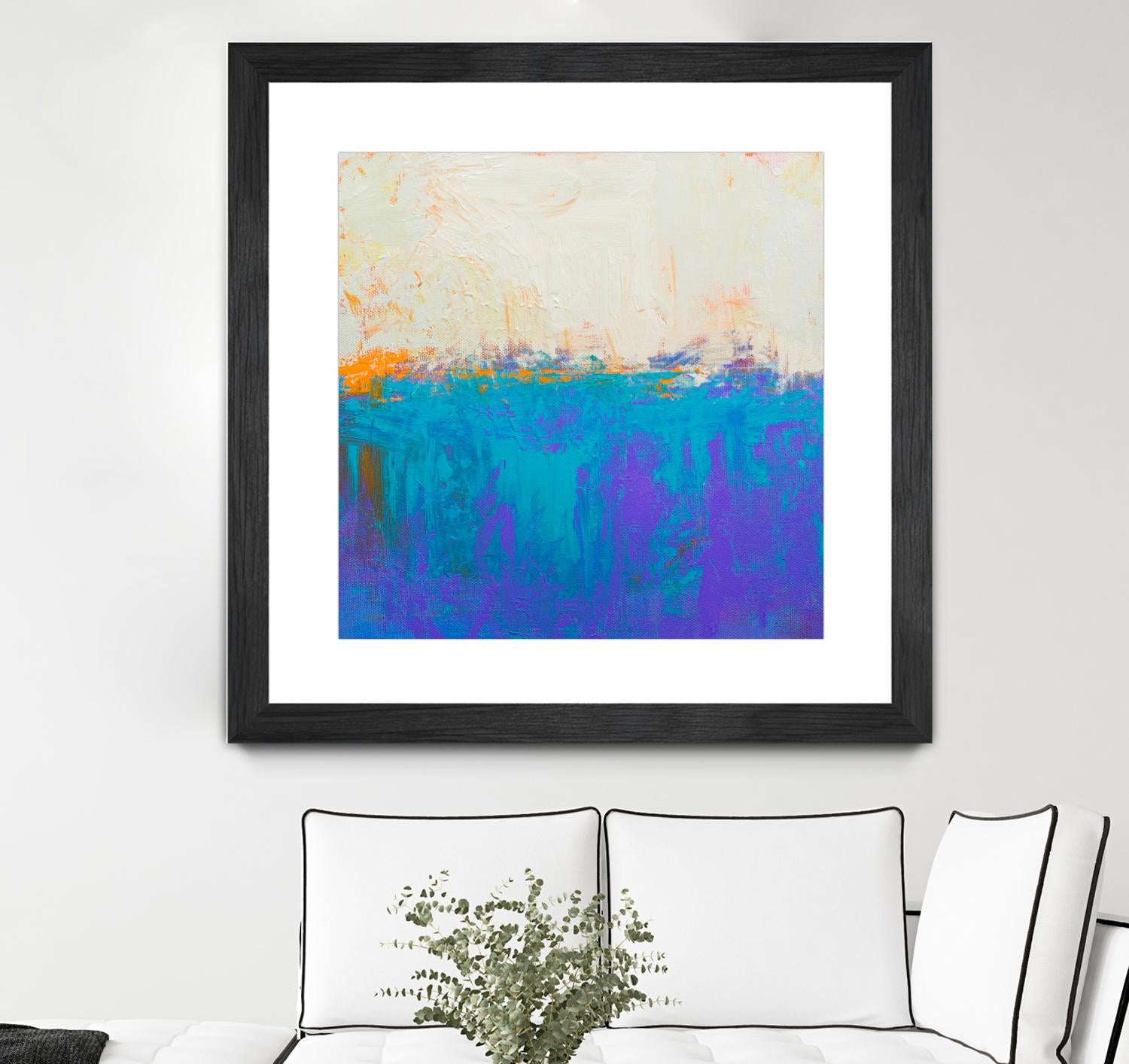 Orange Spark by Don Bishop on GIANT ART - beige abstract