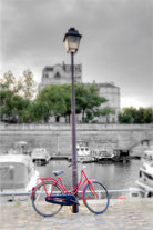 Bicycle St Martin Canal #1 by Alan Blaustein on GIANT ART - multicolor photography; landscapes; people/places