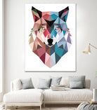 Geo Wolf by Michael Buxton on GIANT ART - multicolor urban/pop surrealism; contemporary; animals