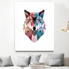 Geo Wolf by Michael Buxton on GIANT ART - multicolor urban/pop surrealism; contemporary; animals