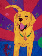 Yellow Happiness by Angela Bond on GIANT ART - multicolor animals; contemporary