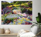 Hillside Garden by Marcia Burtt on GIANT ART - multicolor landscapes; contemporary