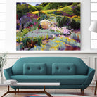 Hillside Garden by Marcia Burtt on GIANT ART - multicolor landscapes; contemporary