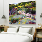 Hillside Garden by Marcia Burtt on GIANT ART - multicolor landscapes; contemporary