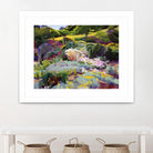 Hillside Garden by Marcia Burtt on GIANT ART - multicolor landscapes; contemporary