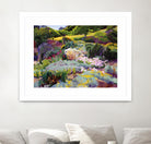 Hillside Garden by Marcia Burtt on GIANT ART - multicolor landscapes; contemporary