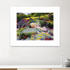 Hillside Garden by Marcia Burtt on GIANT ART - multicolor landscapes; contemporary