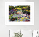 Hillside Garden by Marcia Burtt on GIANT ART - multicolor landscapes; contemporary