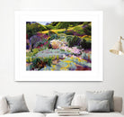 Hillside Garden by Marcia Burtt on GIANT ART - multicolor landscapes; contemporary