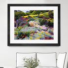 Hillside Garden by Marcia Burtt on GIANT ART - multicolor landscapes; contemporary