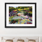 Hillside Garden by Marcia Burtt on GIANT ART - multicolor landscapes; contemporary