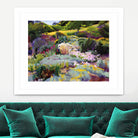 Hillside Garden by Marcia Burtt on GIANT ART - multicolor landscapes; contemporary