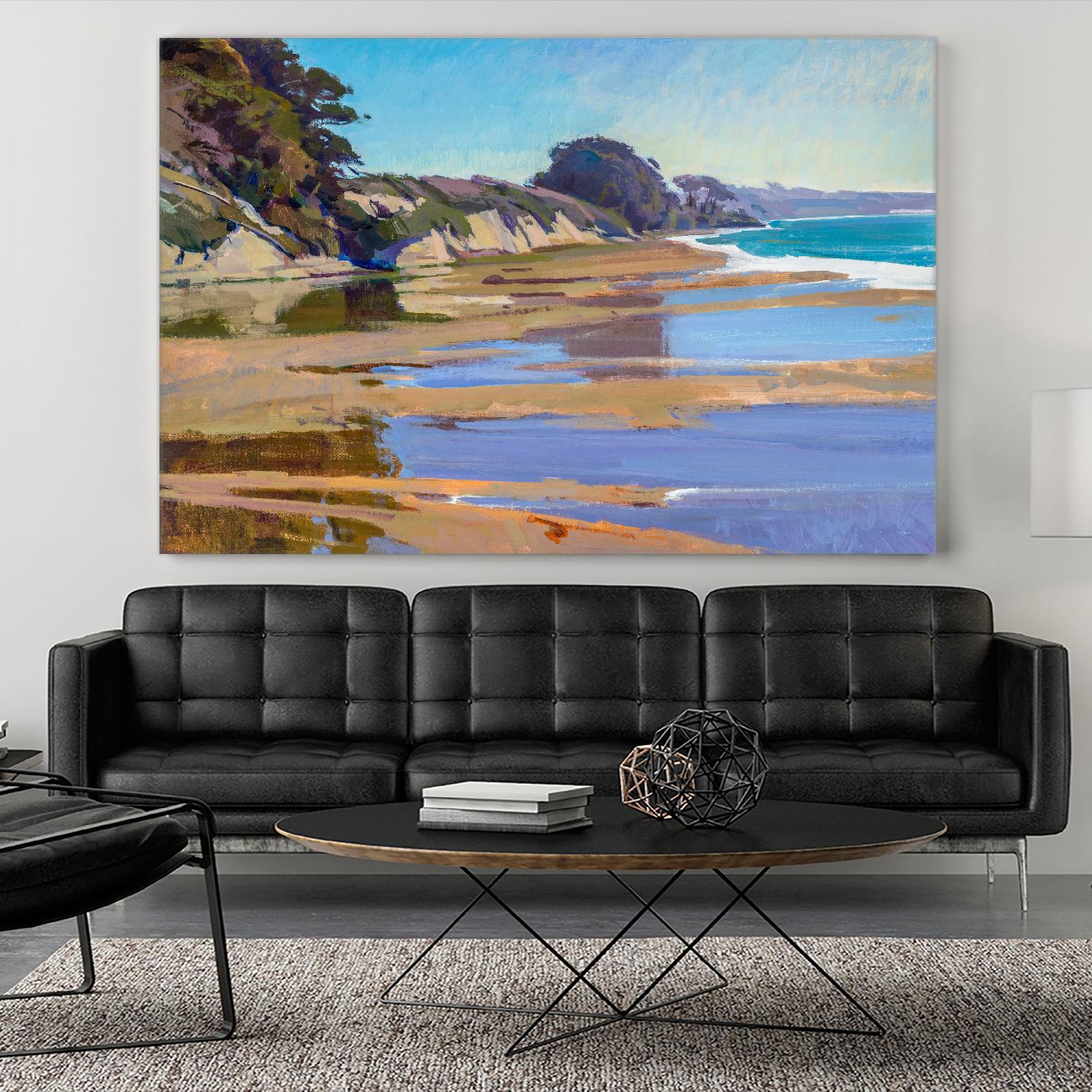 October High Tide by Marcia Burtt on GIANT ART - multicolor coastal; landscapes; contemporary