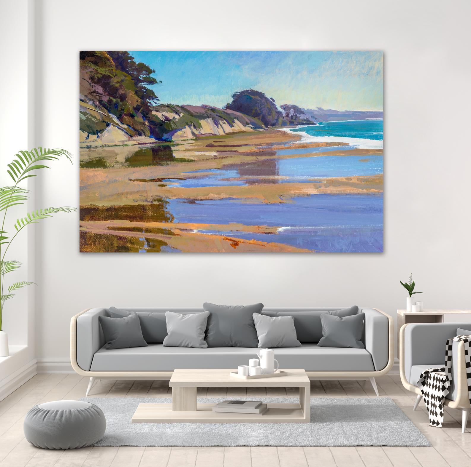 October High Tide by Marcia Burtt on GIANT ART - multicolor coastal; landscapes; contemporary
