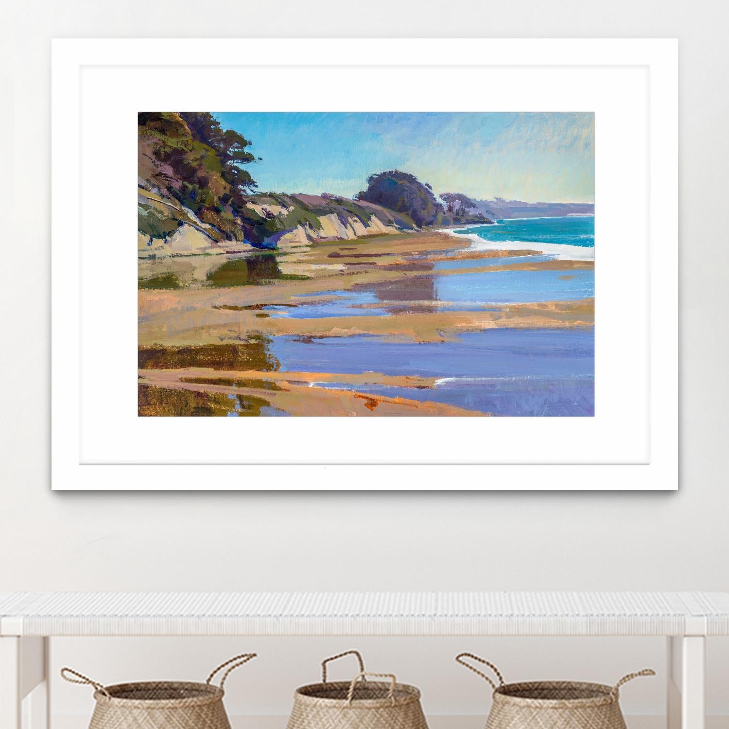 October High Tide by Marcia Burtt on GIANT ART - multicolor coastal; landscapes; contemporary